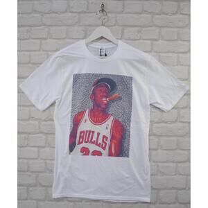 Actual Fact Michael Jordan Cigar White Tee T-Shirt